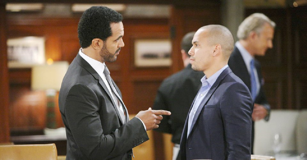 Young And The Restless Spoilers: Devon Hamilton (Bryton James) - Neil Winters (Kristoff St. John)
