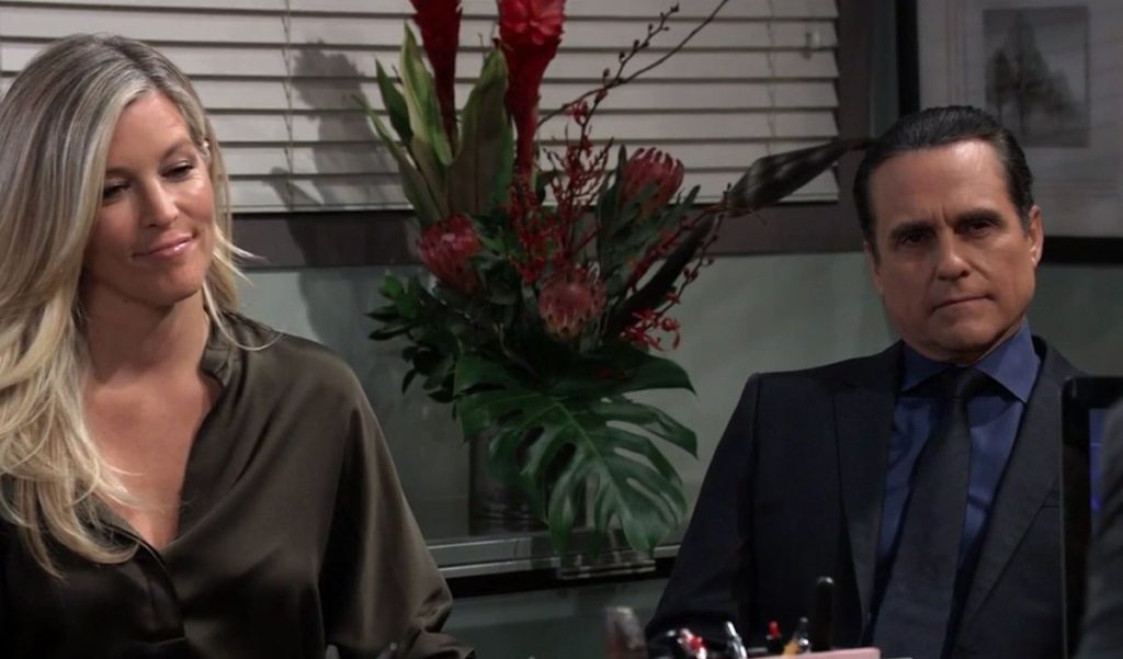 Carly and Sonny Corinthos (Laura Wright, Maurice Benard)