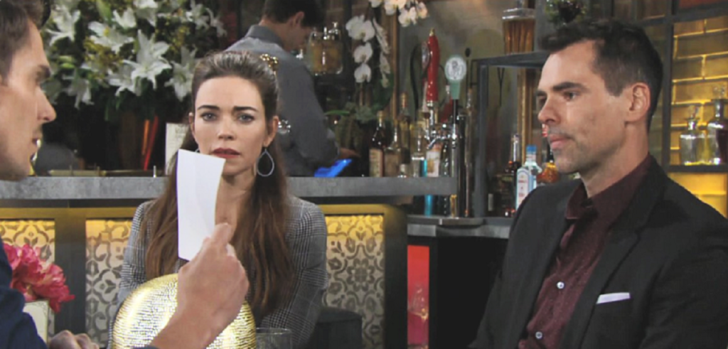 Young And The Restless Spoilers: Billy Abbott (Jason Thompson) - Victoria Newman (Amelia Heinle) - Adam Newman (Mark Grossman)