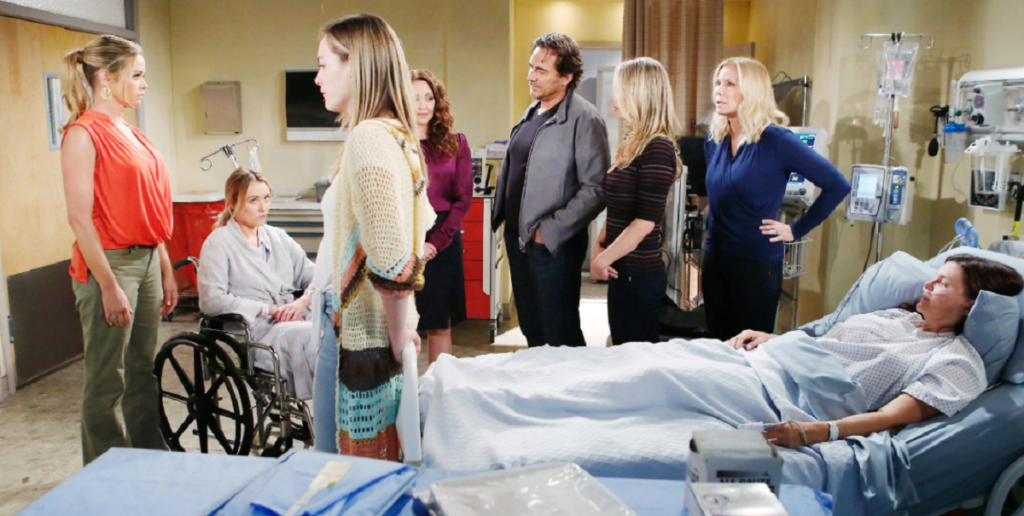 Bold And The Beautiful Spoilers: Shauna Fulton (Denise Richards) - Flo Fulton (Katrina Bowden) - Hope Logan (Annika Noelle) Ridge Forrester (Thorsten Kaye) - Donna Logan (Jennifer Gareis) - Brooke Logan (Katherine Kelly Lang) - Katie Logan (Heather Tom)