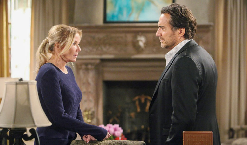 Bold & The Beautiful Spoiler - Brooke Logan (Katherine Kelly Lang) & Ridge Forrester (Thorsten Kaye)