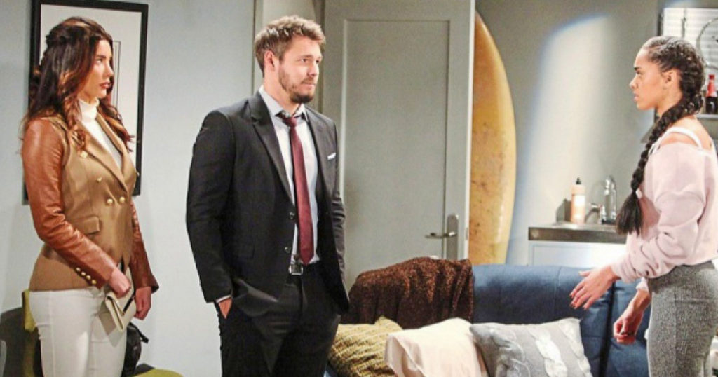 Bold & The Beautiful Spoilers - Zoe Buckingham’s (Kiara Barnes), Steffy Forrester (Jacqueline MacInnes Wood), Liam Spencer (Scott Clifton)