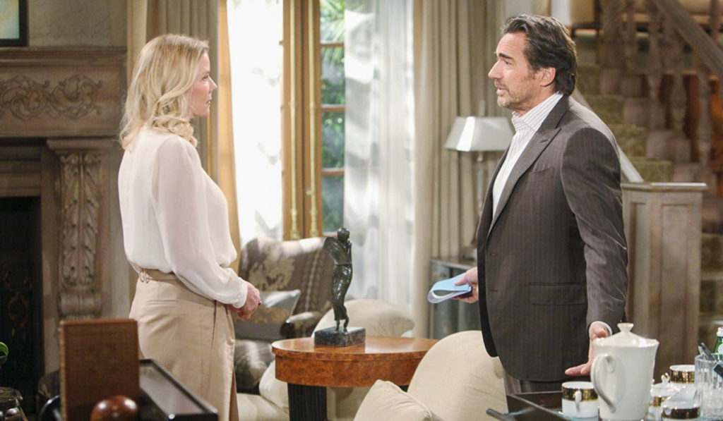 Bold & The Beautiful Spoilers - Ridge Forrester (Thorsten Kaye) and Brooke Logan Forrester (Katherine Kelly Lang)