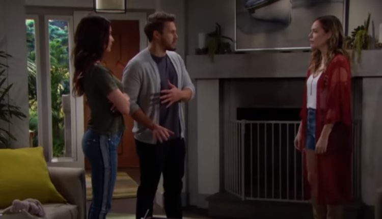 The Bold and the Beautiful: Hope Logan (Annika Noelle), Liam Spencer (Scott Clifton), Steffy Forrester (Jacqueline MacInnes Wood)