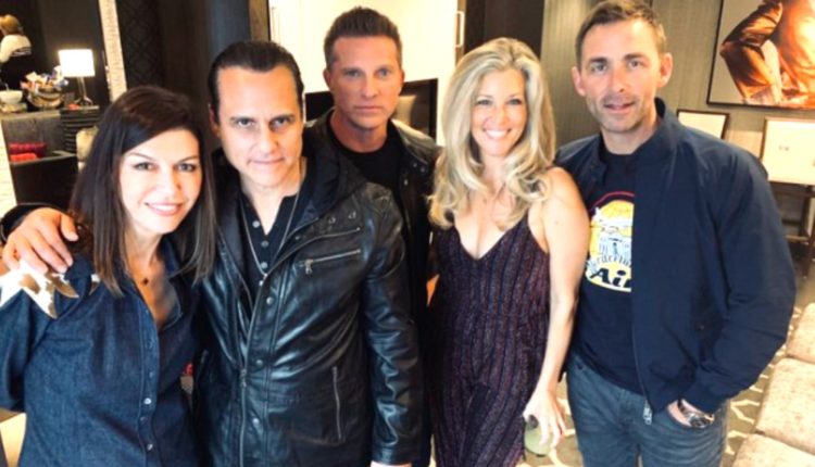 General Hospital: James Patrick Stewart (Valentin Cassadine), Fiona Huges (Anna Devane), Maurice Bernard (Sonny Corinthos), Steve Burton (Jason Morgan), Laura Wright ( Carly Corinthos)