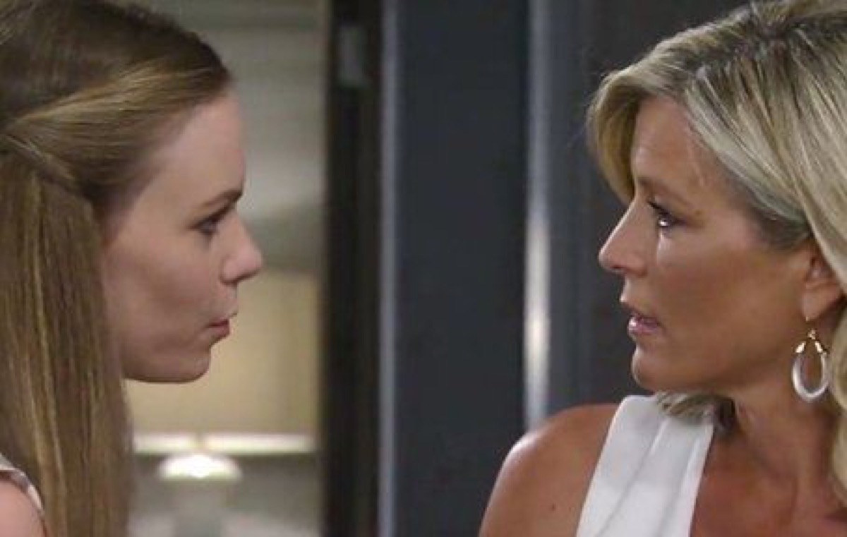 General Hospital: Carly Corinthos (Laura Wright) and Nelle Benson (Chloe Lanier) 