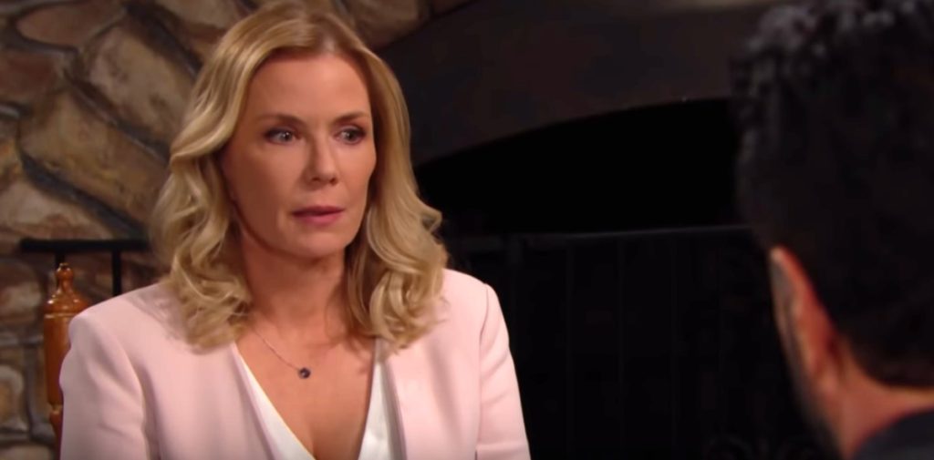 The Bold and the Beautiful Spoilers: Mystery Character Outside of Cabin – Brooke and Bill Kiss Observed