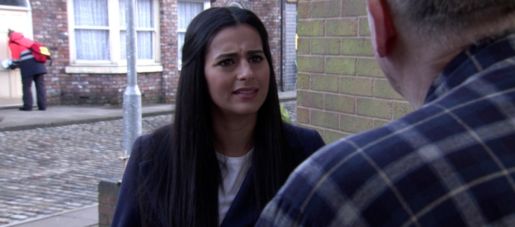 Alya Nazir on Coronation Street