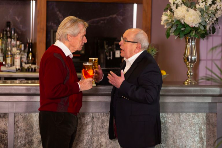 Coronation Street: Ken Barlow (William Roache) and Norris Cole (Malcolm Hebden)