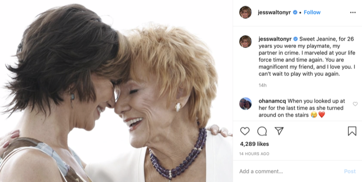 The Young and The Restless Spoilers: Jess Walton Recalls Loving Friendship With The Late Jeanne Cooper