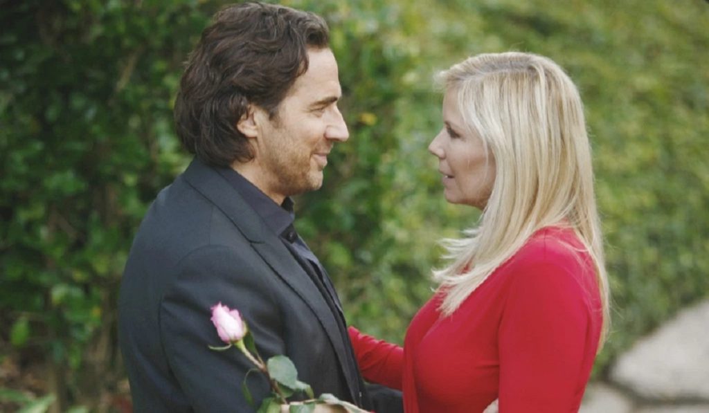 Bold and Beautiful Spoilers Brooke and Ridge water staircase, Thorsten Kaye, Katherine Kelly LAng