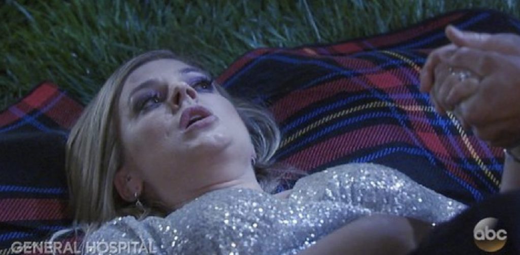 general hospital spoilers maxie in labor, kirsten storms