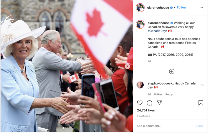 Prince Charles And Camilla Parker Bowles Celebrate Canada Day With Special Throwback Photos