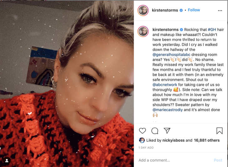 General Hospital News Update: Kirsten Storms Cried Happy Tears Back At Work