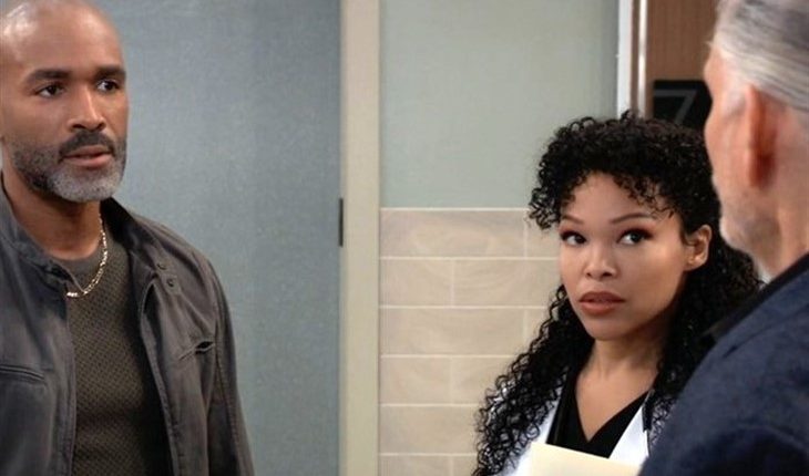 General Hospital – Curtis Ashford (Donnell Turner) Portia Robinson (Brook Kerr) Cyrus Renault (Jeff Kober) (730 x 474) (730 x 497)