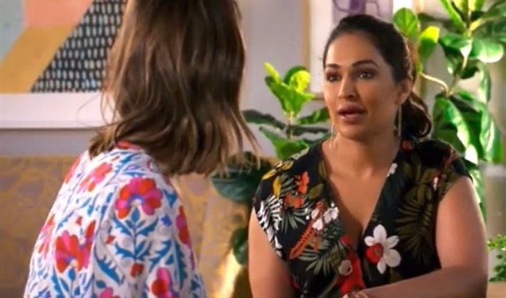 Neighbours – Amy Greenwood (Jacinta Stapleton) Dipi Rebecchi (Sharon Johal)