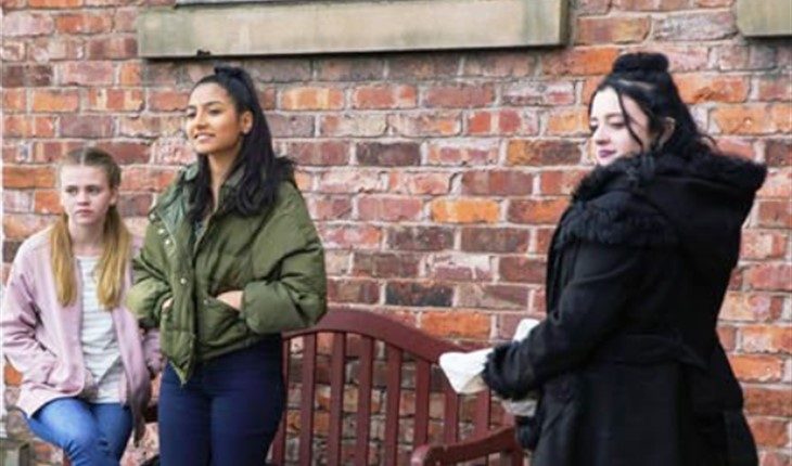 Coronation Street – Nina Lucas (Mollie Gallagher) Asha Alahan (Tanisha Gorey)