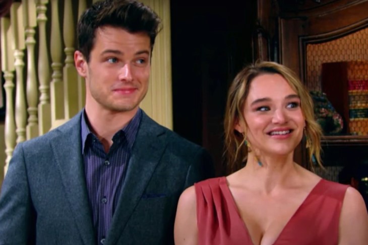 The Young And The Restless: Kyle Abbott (Michael Mealor) Summer Newman (Hunter King)