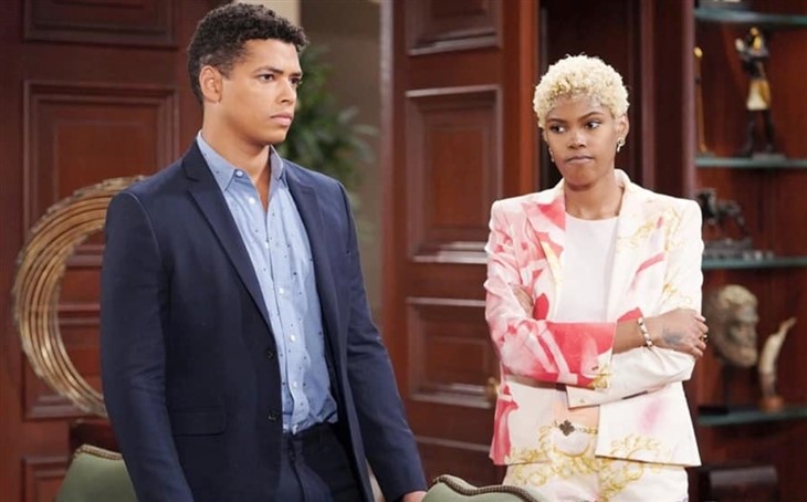 The Bold And The Beautiful; Paris Buckingham (Diamond White) Zende Forrester’s (Delon de Metz)