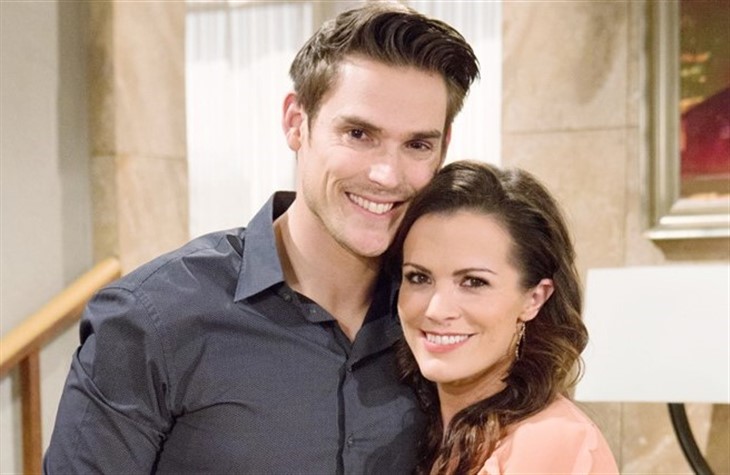 The Young And The Restless: Chelsea Lawson (Melissa Claire Egan) Adam Newman (Mark Grossman)