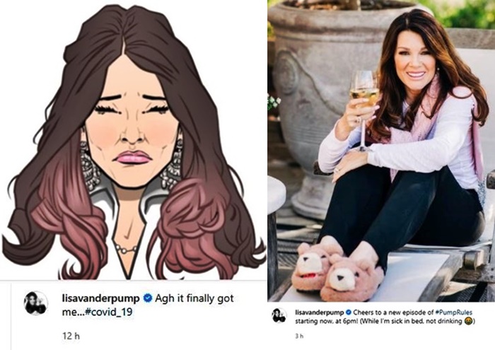 Vanderpump Rules Lisa Vanderpump Sick In Bed With Covid