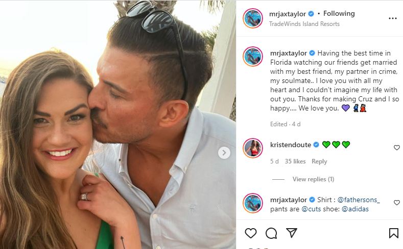 Vanderpump Rules Alum Jax Seems Very Loving After Brittany ER Scare