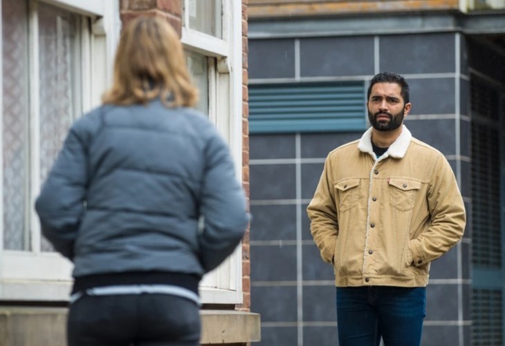 Coronation Street: Toyah Battersby (Georgia Taylor) Imran Habeeb (Charlie de Melo)