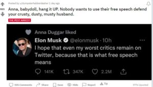 Counting On Fans Roast Anna Duggar For Liking Elon Musk Tweet