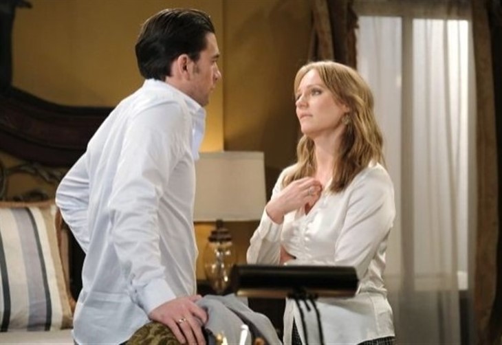 Days Of Our Lives; Chad DiMera (Billy Flynn) and Abigail DiMera (Marci Miller)