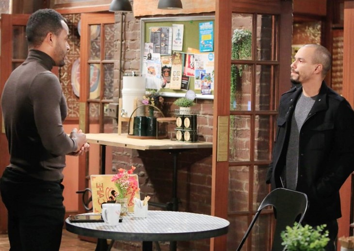 The Young And The Restless: Devon Hamilton (Bryton James) Nate Hastings (Sean Dominic)