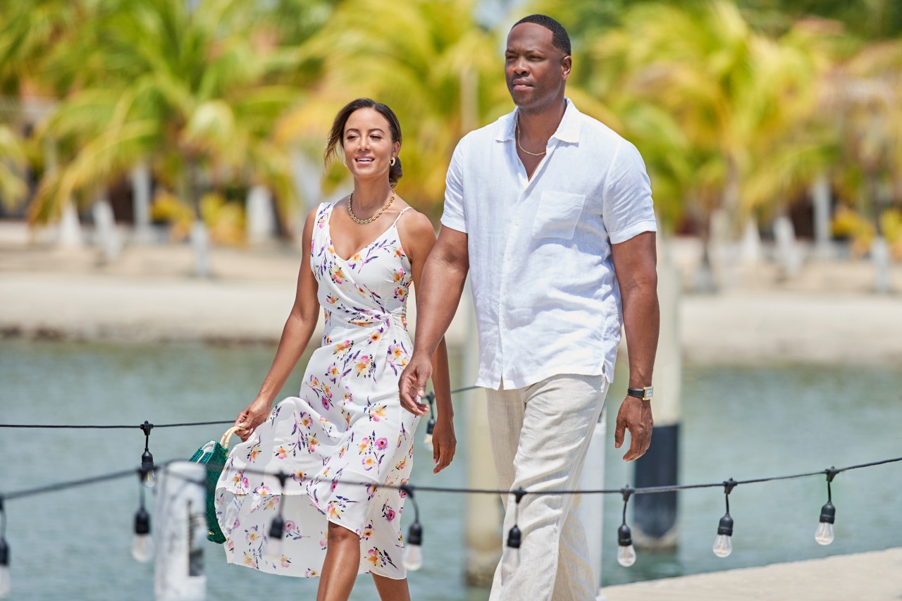 Heather Hemmens and Ser’Darius Blain in Caribbean Summer on Hallmark