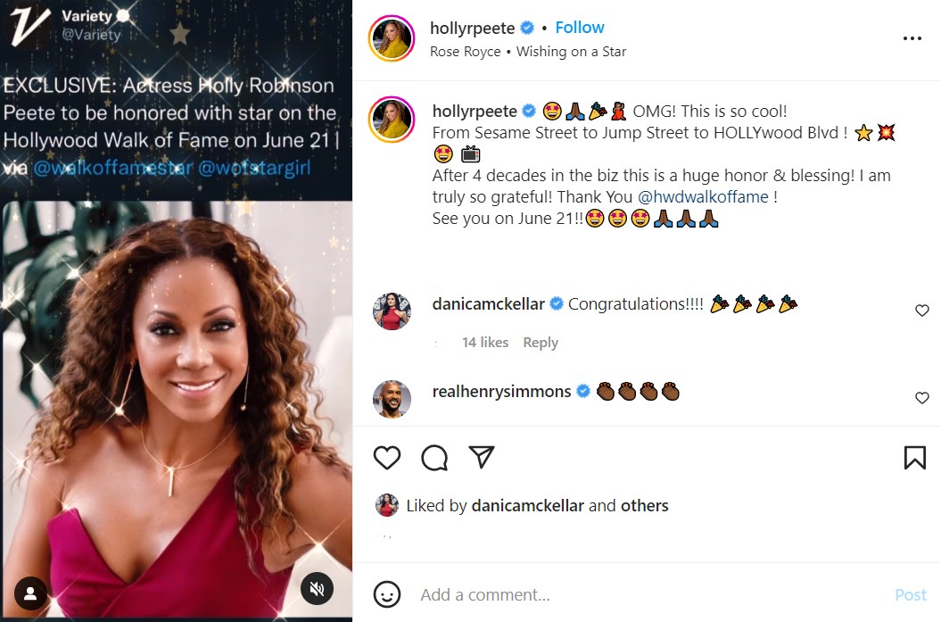 Holly Robinson Peete gets star on Hollywood Walk of Fame