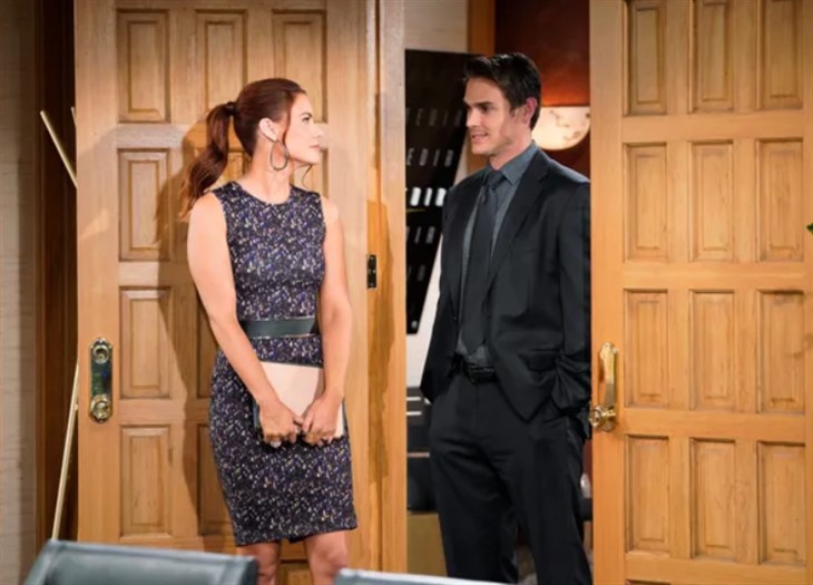 The Young And The Restless: Sally Spectra (Courtney Hope) Adam Newman (Mark Grossman) 