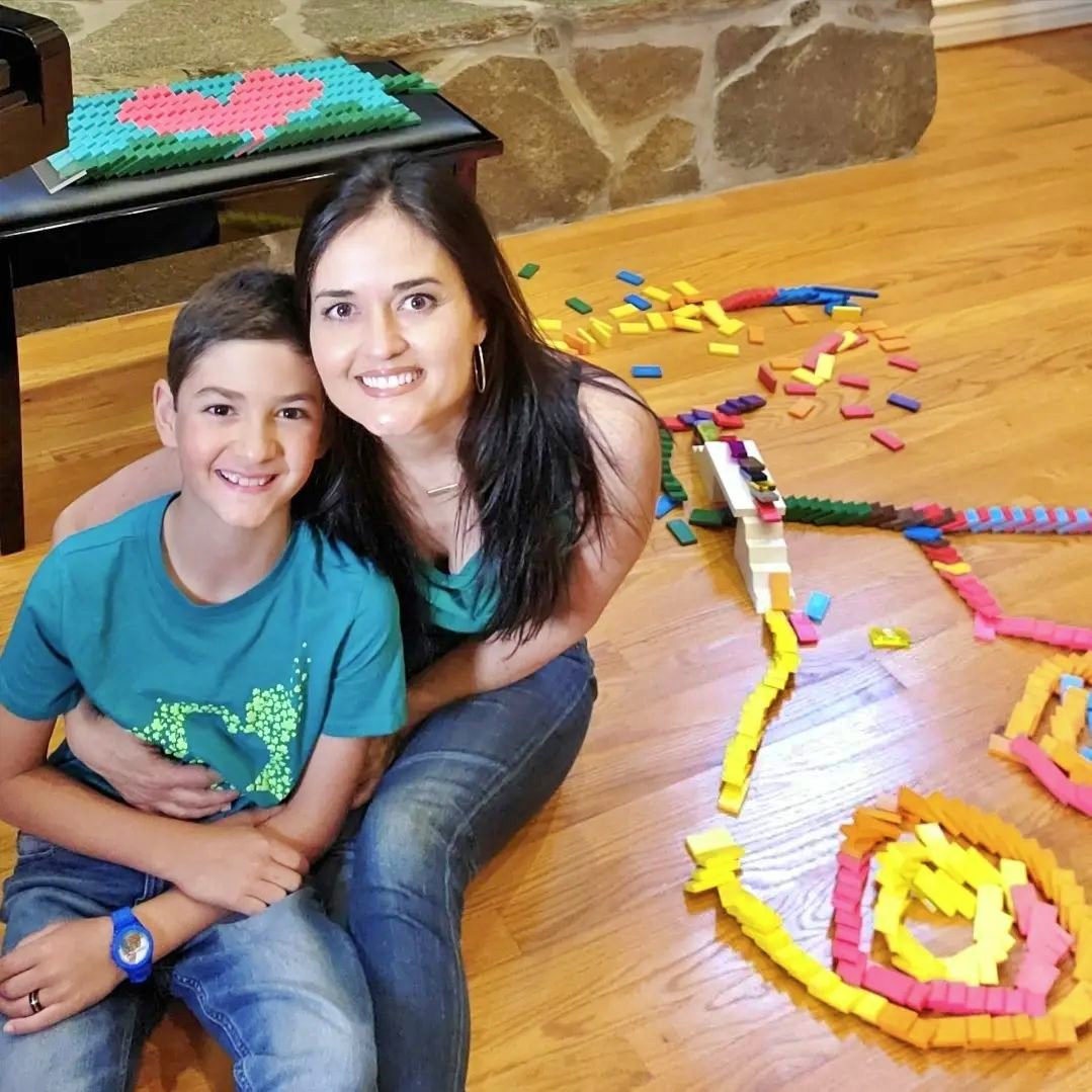 Danica McKellar and son Draco