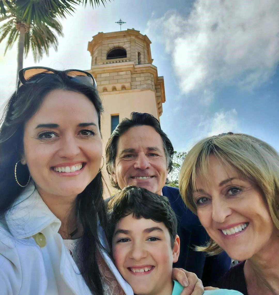 Hallmark alum Danica McKellar with her parents and son Draco