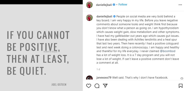 90 Day Fiance Alum Danielle Jbali Slams Trolls In Health Update