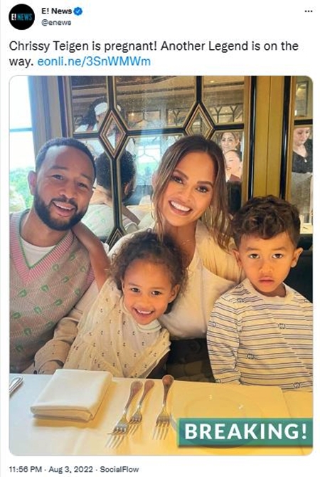 Twitter Responds To Chrissy Teigen Pregnancy News