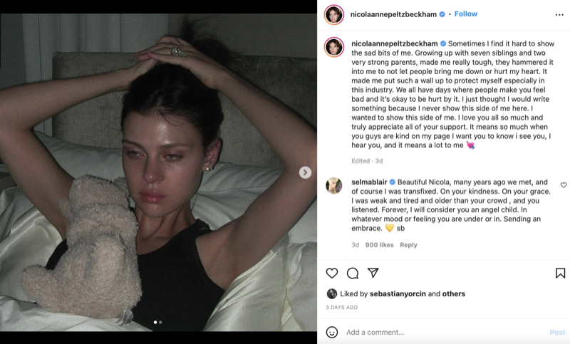 Nicola Peltz Beckham Made Teary Post On People Who “Hurt My Heart”