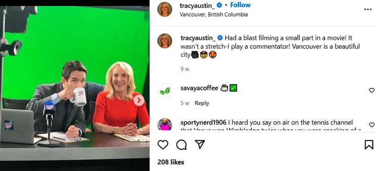 Tracy Austin To Star In Hallmark Movie Game, Set, Love