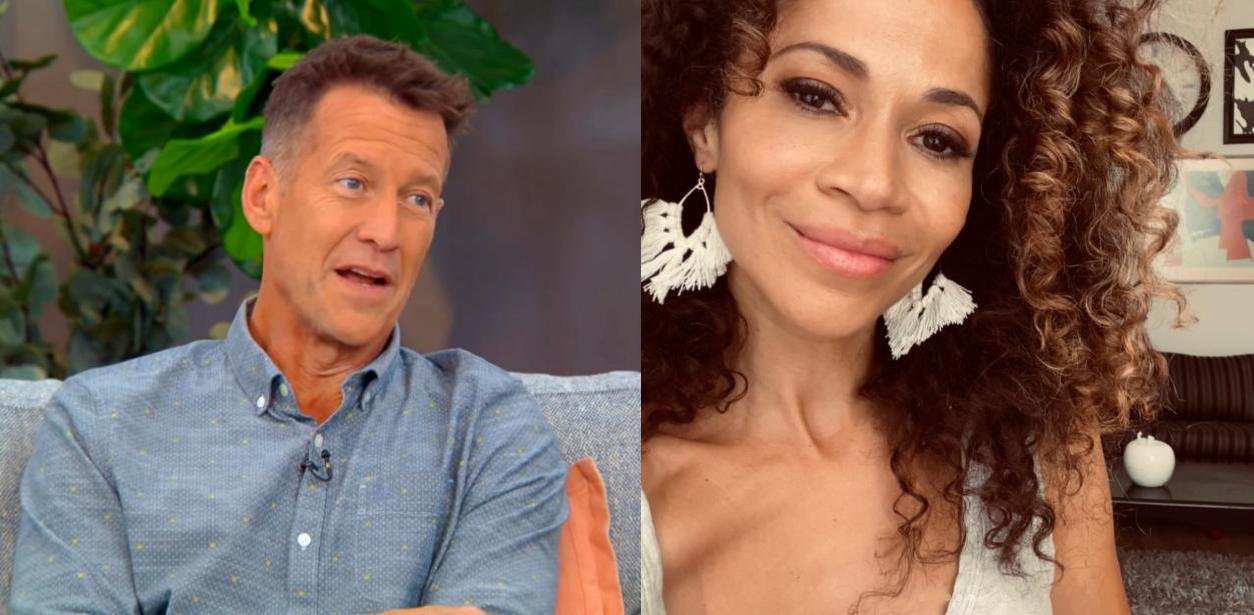 James Denton and Sherri Saum in the Hallmark movie, Perfect Harmony