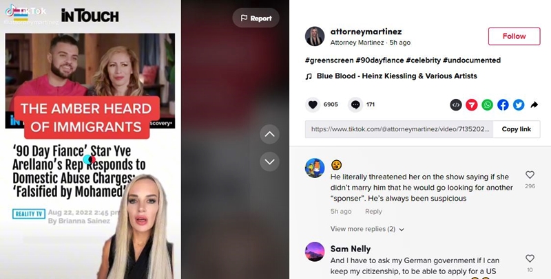 90 Day Fiance Attorney Compares Yve and Mohamed To Amber Heard