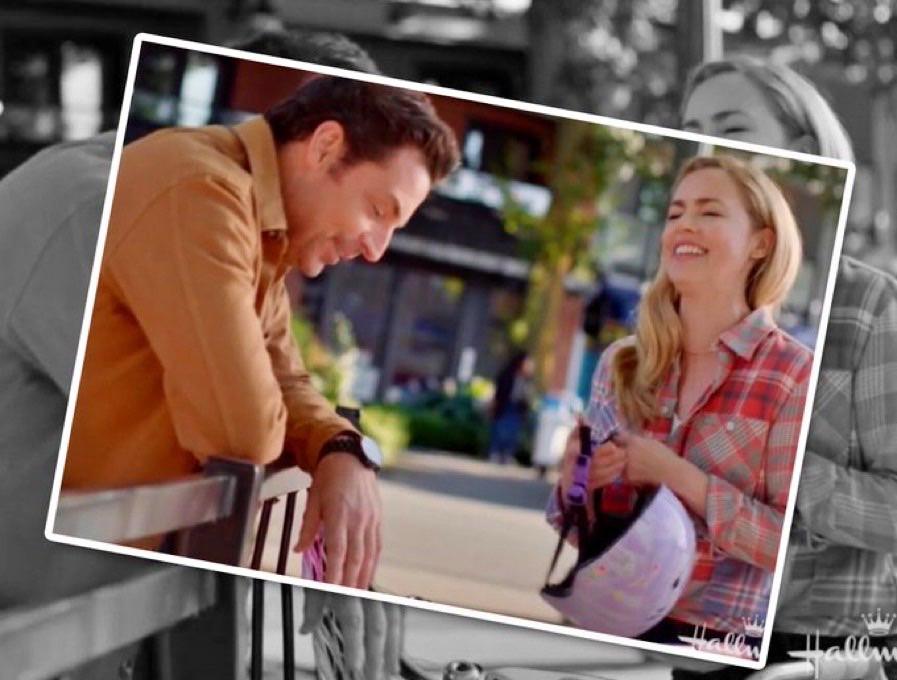 Brennan Elliott and Amanda Schull in Marry Go Round on Hallmark