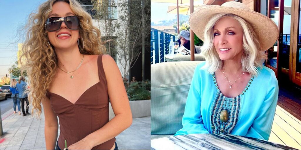 Brec Bassinger and Donna Mills in Lifetime movie series V.C. Andrews Dawn Cutler Series