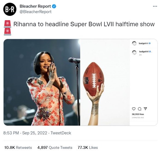 Fans Are Lit Rihanna Headlines Superbowl 2022