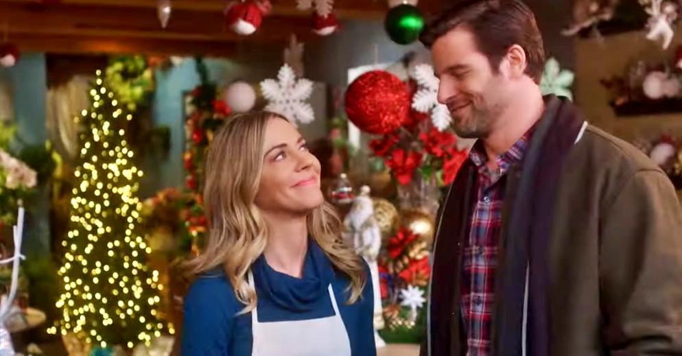 Ross Jirgl and Samantha Cope star in Love at the Christmas Contest on Great American Family