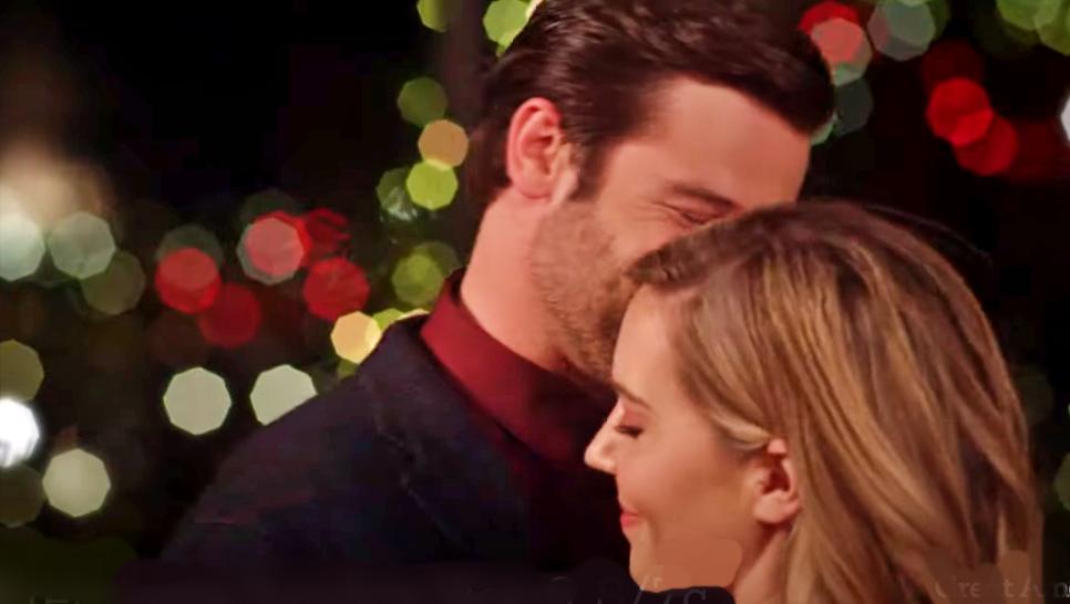 Ross Jirgl and Samantha Cope star in Love at the Christmas Contest on Great American Family