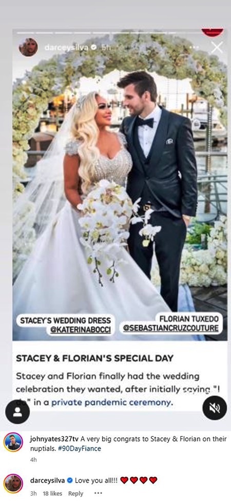 90 Day Fiance Darcey Silva Sweetly Replies To Blogger After Wedding 