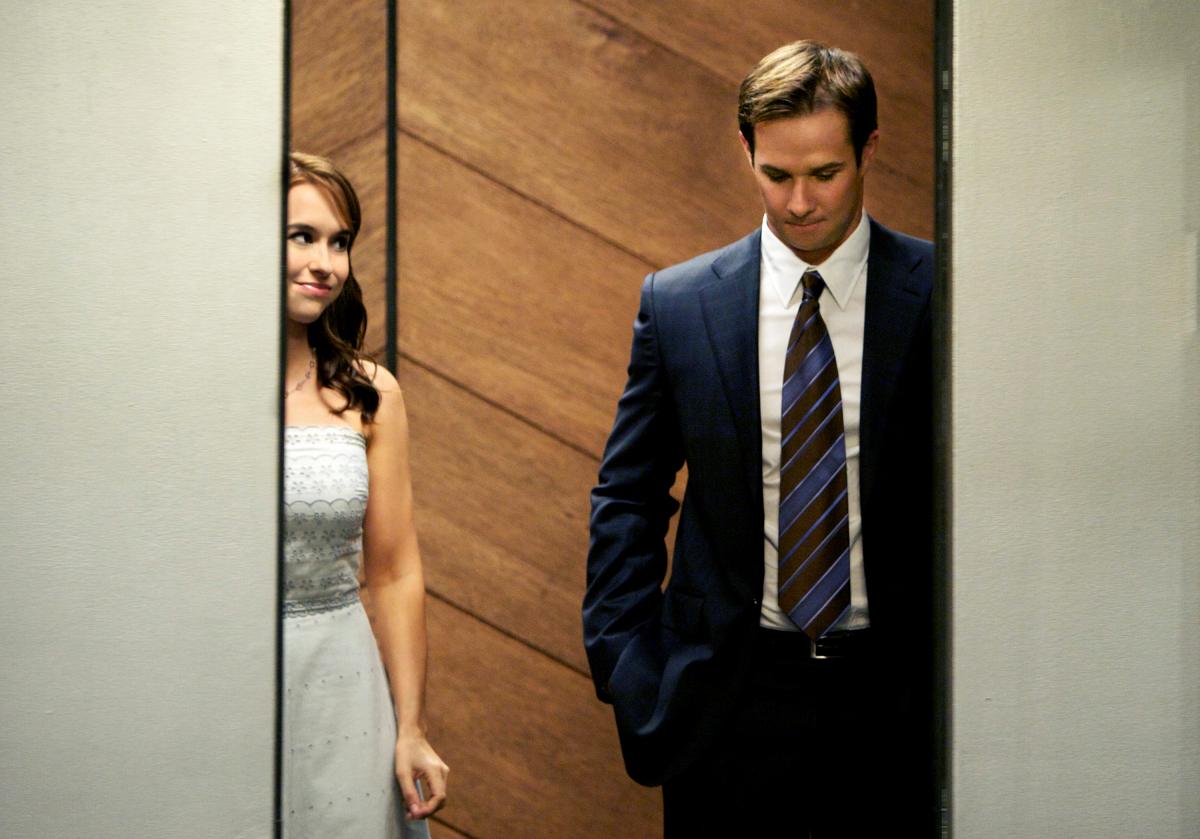 Lacey Chabert in Elevator Girl on Hallmark Channel