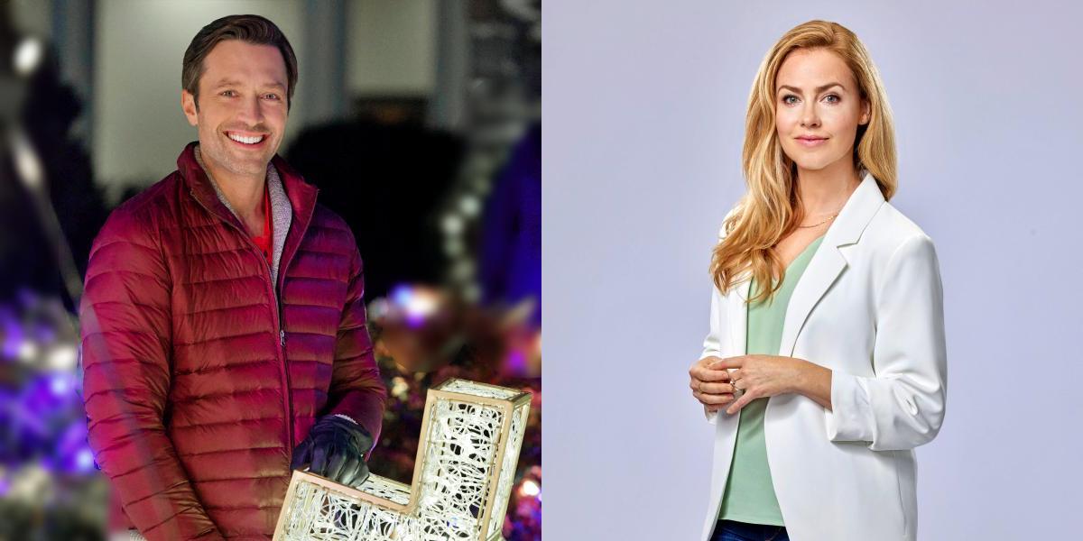 Carlo Marks and Amanda Schull in The Blessing Bracelet on Hallmark Movies & Mysteries