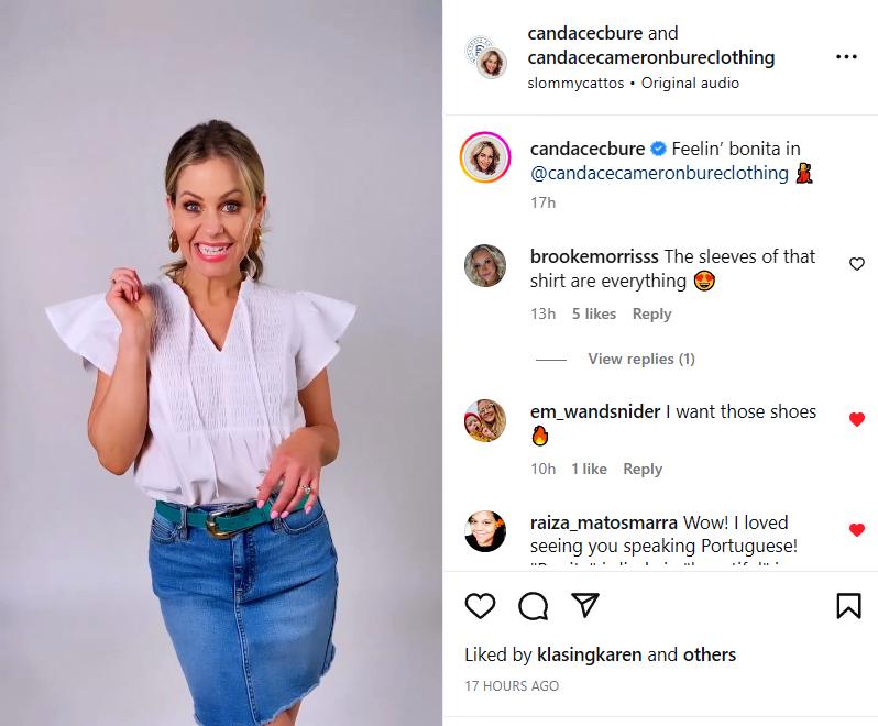 Candace Cameron Bure is "feelin' bonita'